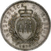San Marino, 5 Lire, 1898, Rome, Silver, EF(40-45)