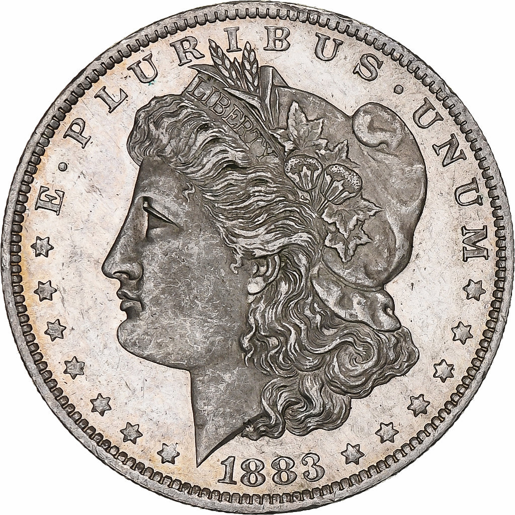 États-Unis, Dollar, Morgan, 1883, New Orleans, Argent, TTB+, KM:110