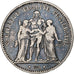 France, 5 Francs, Hercule, 1876, Paris, Silver, VF(30-35), Gadoury:745a