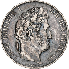 France, Louis-Philippe, 5 Francs, 1845, Lille, Silver, EF(40-45), Gadoury:678a