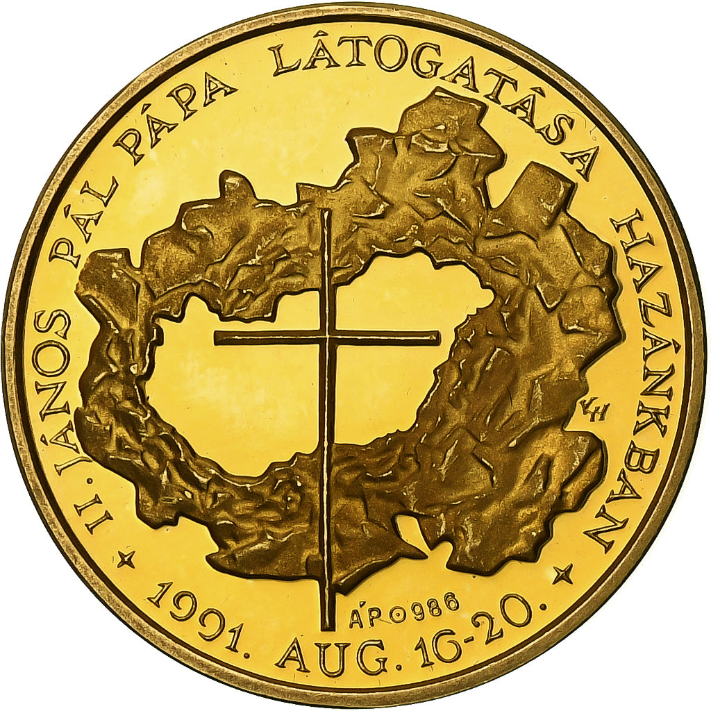 Vatican, Medal, Jean-Paul II, 1991, Gold, Proof, AU(55-58)