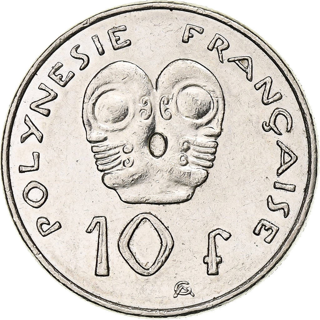 French Polynesia, 10 Francs, 2004, Monnaie de Paris, Aluminium, SS, KM:8