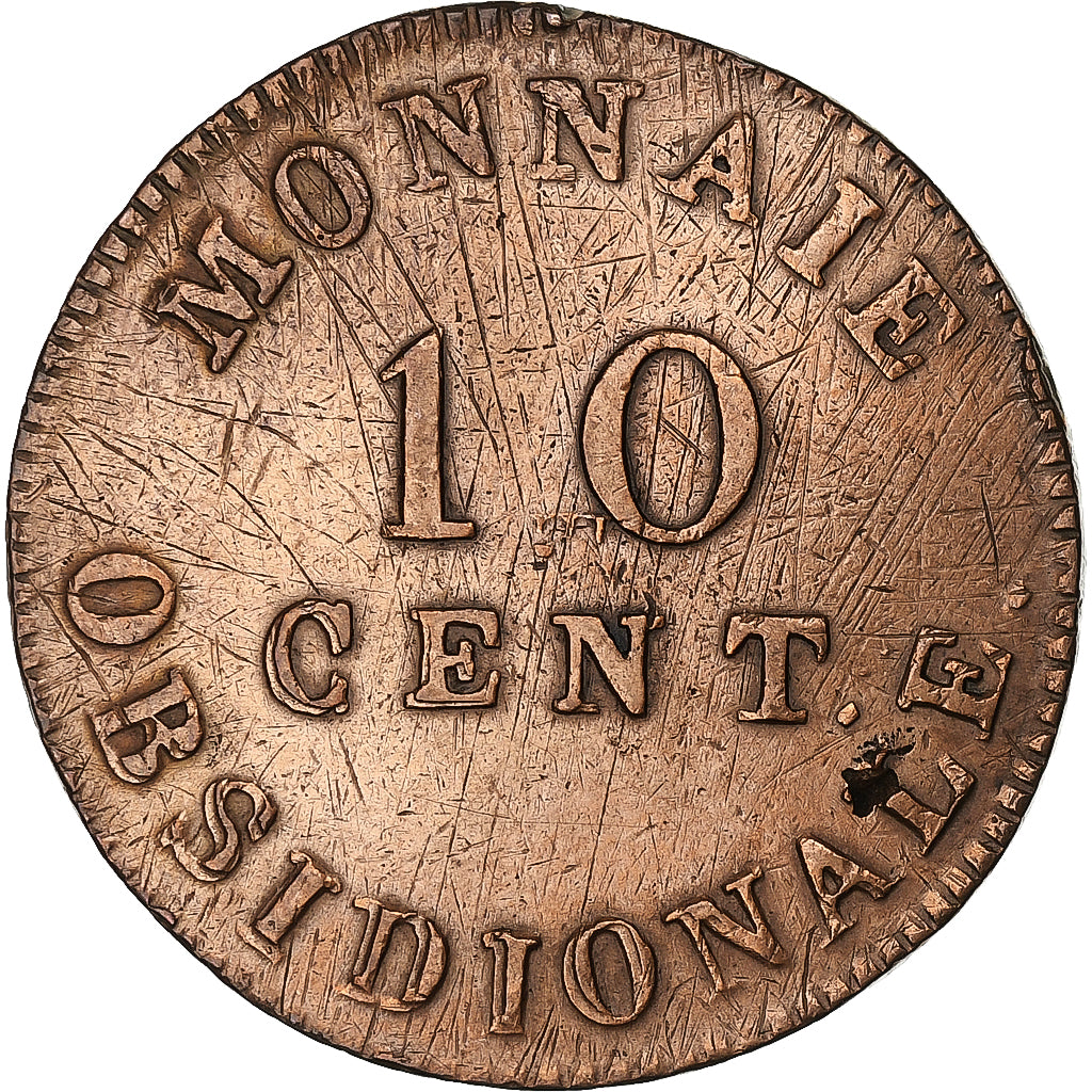 Francia, Decime, 1814, Anvers, Siège d'Anvers, Cuivre, BB, Gadoury:191c