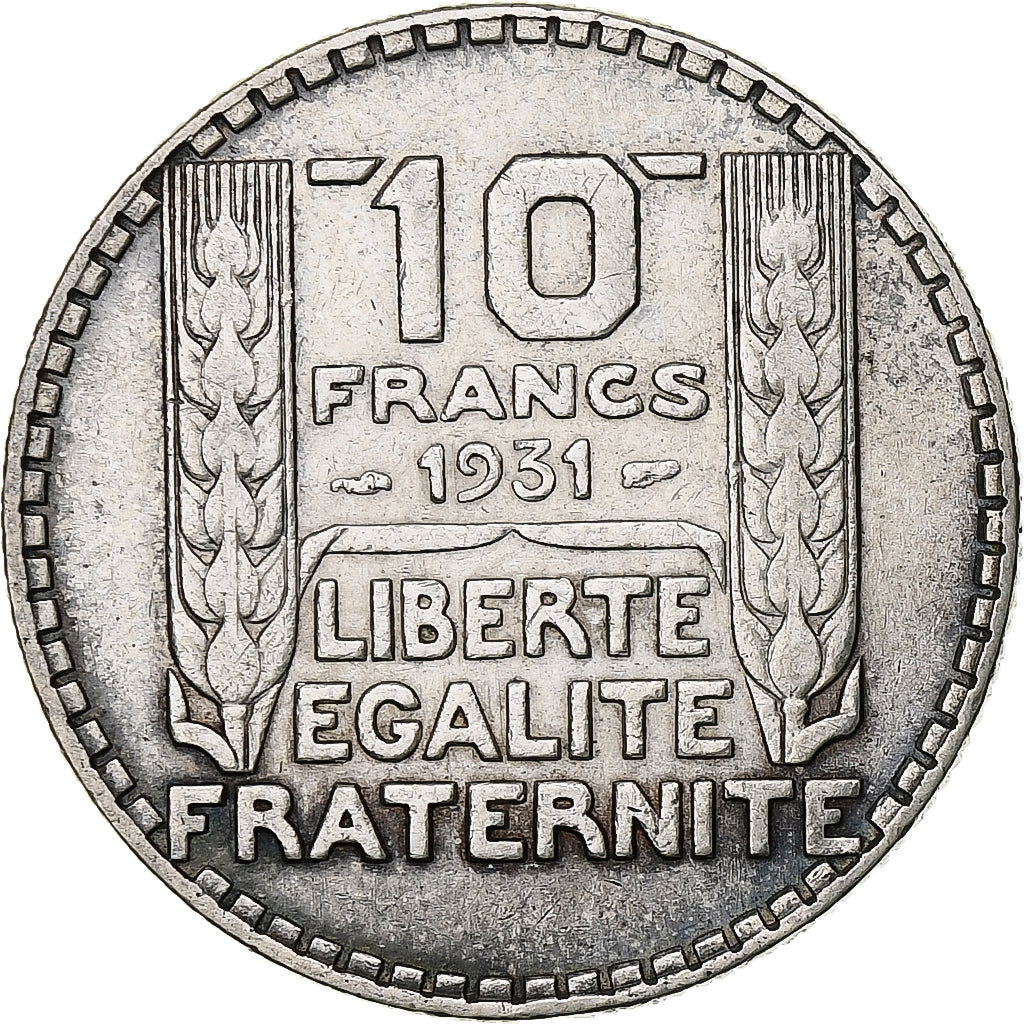France, 10 Francs, Turin, 1931, Paris, Argent, TTB, Gadoury:801, KM:878