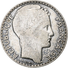Francja, 10 Francs, Turin, 1932, Paris, Srebro, VF(30-35), Gadoury:801, KM:878