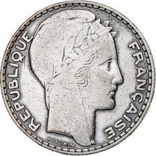 Francia, 10 Francs, Turin, 1932, Paris, Plata, BC+, Gadoury:801, KM:878