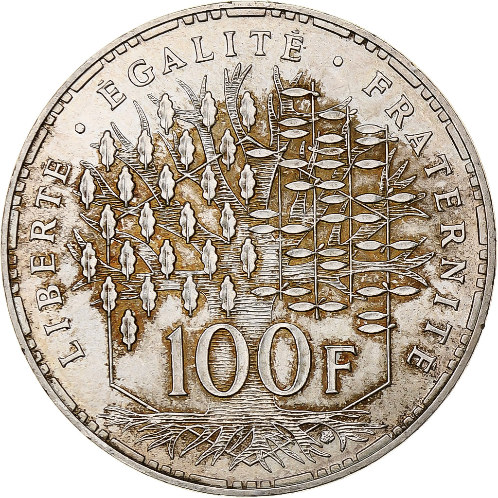 France, 100 Francs, Panthéon, 1982, Monnaie de Paris, Silver, AU(55-58)