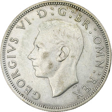 Regno Unito, George VI, 1/2 Crown, 1944, London, Argento, BB, KM:856