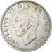 Regno Unito, George VI, 1/2 Crown, 1944, London, Argento, BB, KM:856