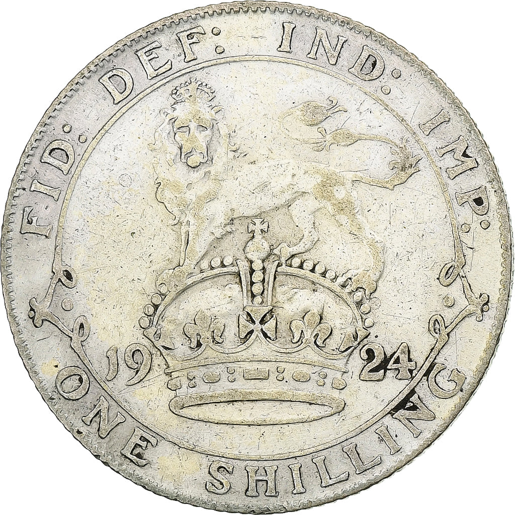 Royaume-Uni, George V, Shilling, 1924, Londres, Argent, TB+, KM:816a