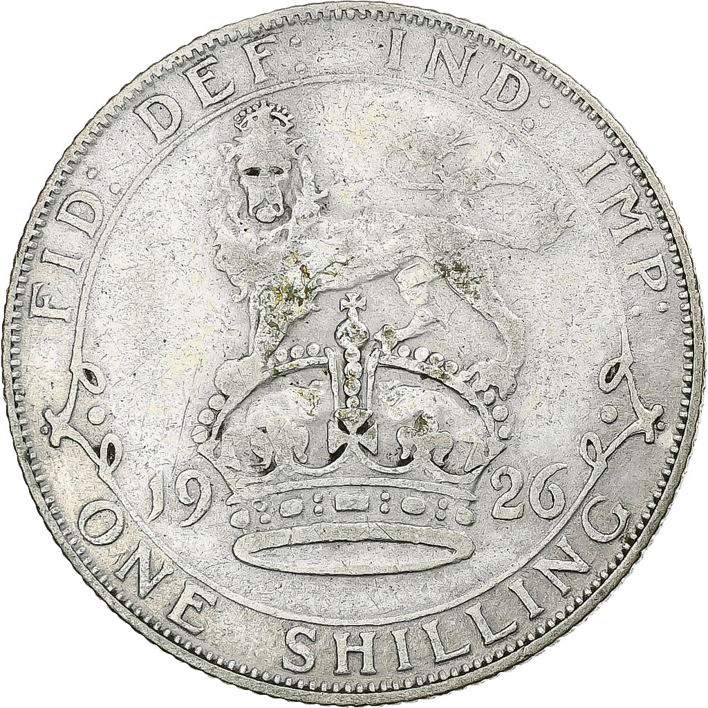 Reino Unido, George V, Shilling, 1926, London, Plata, BC+, KM:816a