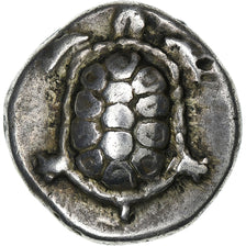 Islands off Attica, Drachm, ca. 350-338 BC, Aegina, Srebro, AU(50-53), HGC:6-443