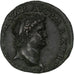 Nero, As, 66, Lugdunum, Bronze, AU(50-53), RIC:543