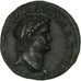 Nero, As, 66, Lyon - Lugdunum, Bronzen, ZF+, RIC:543