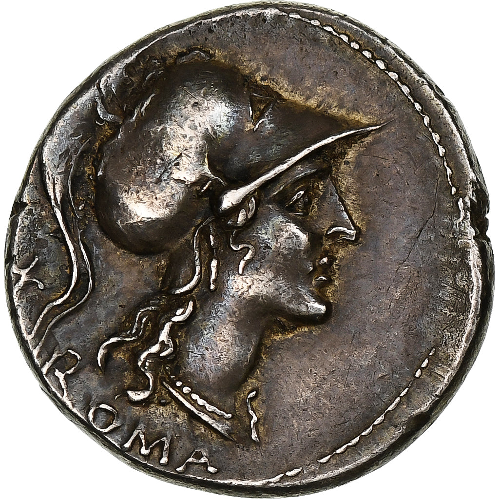 Anonymous, Denarius, 115-114 BC, Rome, Silver, AU(50-53), Crawford:287/1
