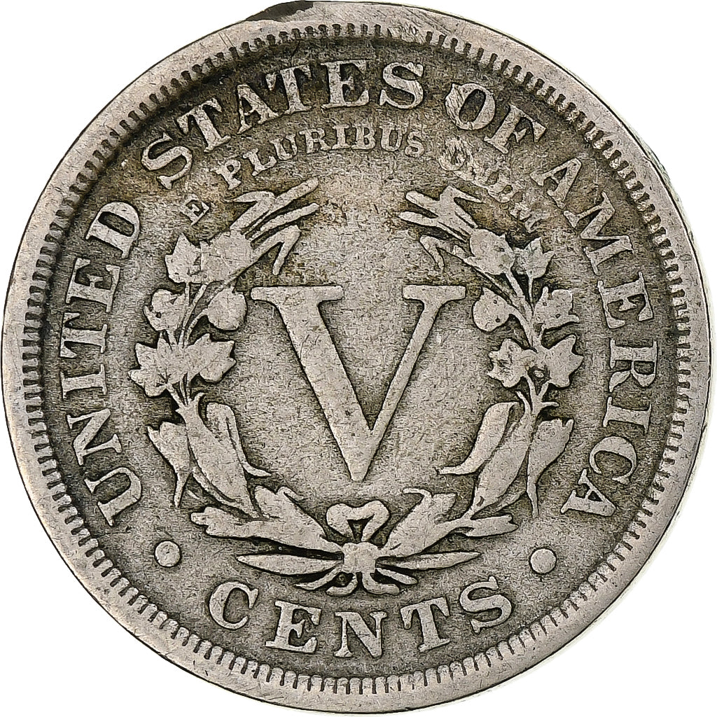 Estados Unidos, 5 Cents, 1907, Philadelphia, Níquel, BC+, KM:112