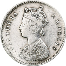 INDIA - BRITANNICA, Victoria, 2 Annas, 1882, Bombay, Argento, MB+, KM:488