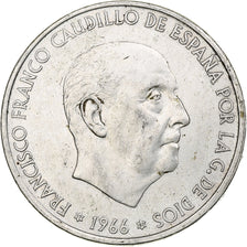 Spagna, Francisco Franco, 100 Pesetas, 1967, Madrid, Argento, BB+, KM:797