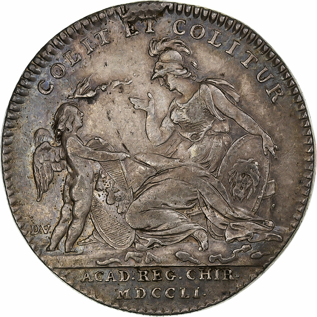 Frankrijk, Token, Louis XVI, Académie Royale de Chirurgie, 1751, Zilver, ZF+