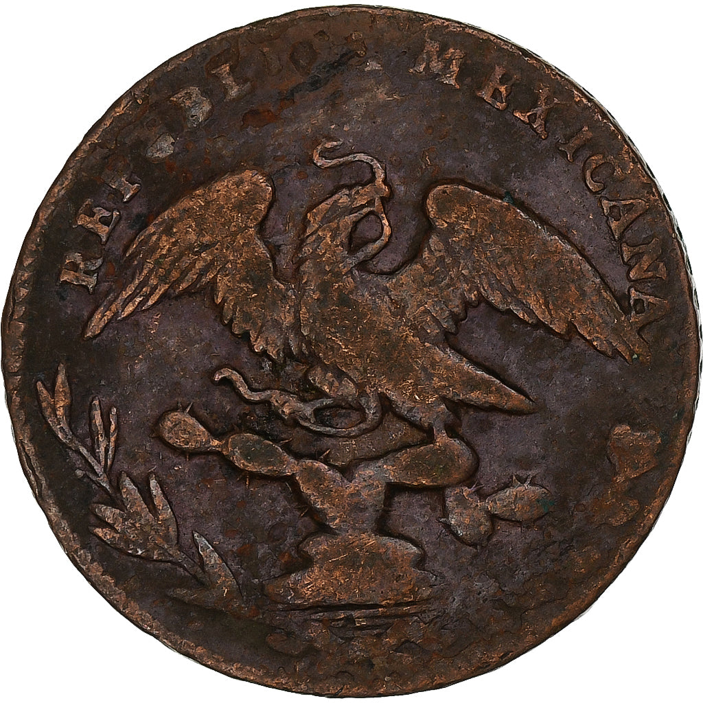 Mexico, 1/4 Réal, 1833, Mexico City, Copper, VF(30-35), KM:358