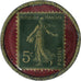 Francia, timbre-monnaie 5 centimes, Nougat de Montélimar Chabert & Guillot