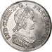 France, Louis XIV, 1/4 Écu à la mèche courte, 1644, Paris, rose, Silver