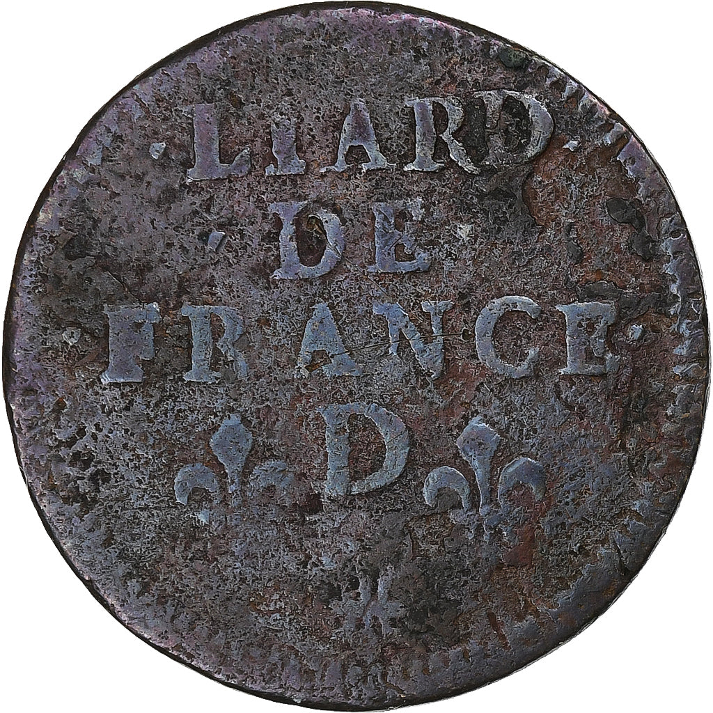 Francia, Louis XIV, Liard, 1656, Vimy, Rame, MB, Gadoury:80