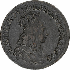 France, Louis XIV, Liard, 1656/5, Paris, Copper, EF(40-45), Gadoury:80