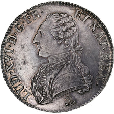 France, Louis XVI, Ecu aux branches d'olivier, 1789, La Rochelle, Silver