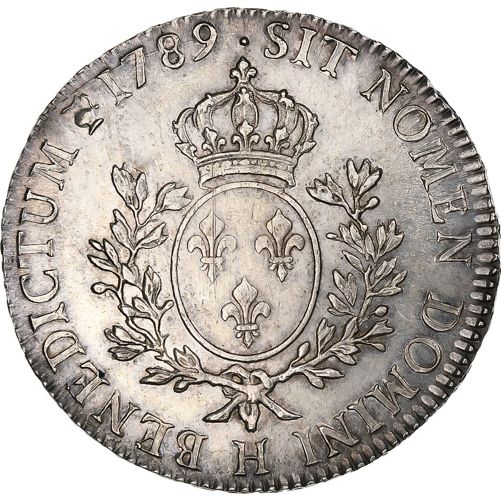 France, Louis XVI, Ecu aux branches d'olivier, 1789, La Rochelle, Silver