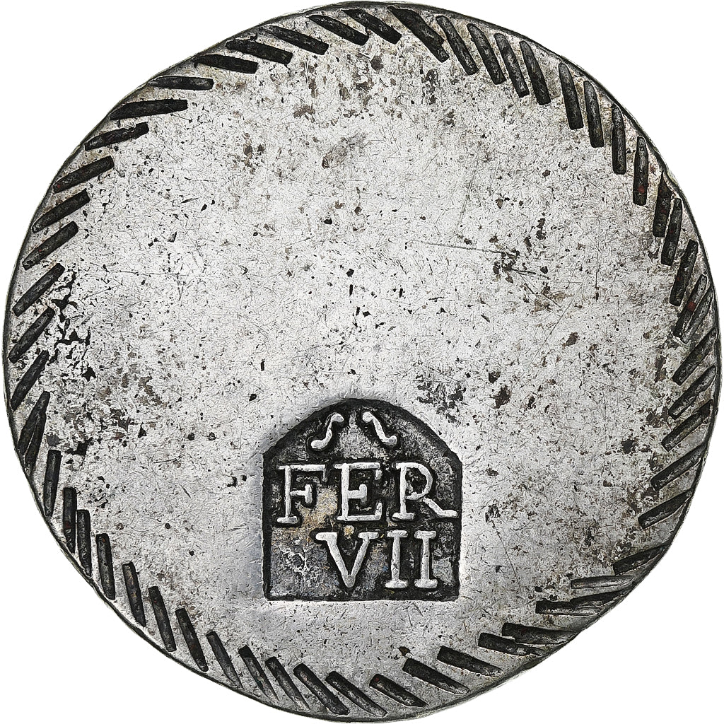 Espagne, Ferdinand VII, Duro, 1808, Girona, Siège de Gérone, Argent, TTB, KM:10