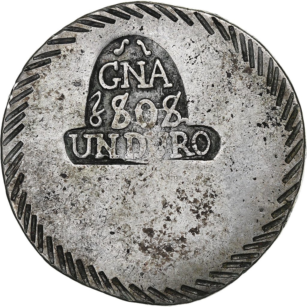 Espagne, Ferdinand VII, Duro, 1808, Girona, Siège de Gérone, Argent, TTB, KM:10