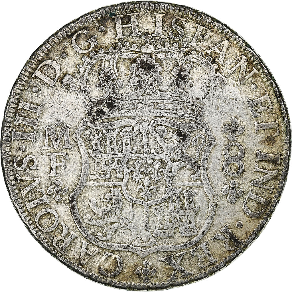 Mexique, Charles III, 8 Reales, 1768, Mexico City, Argent, TB+, KM:105
