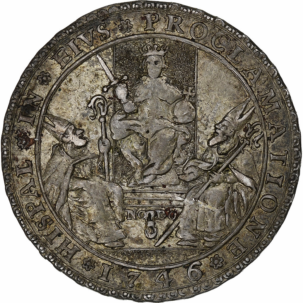 Spain, Medal, Ferdinand VI, Proclamación, 1746, Silver, EF(40-45)