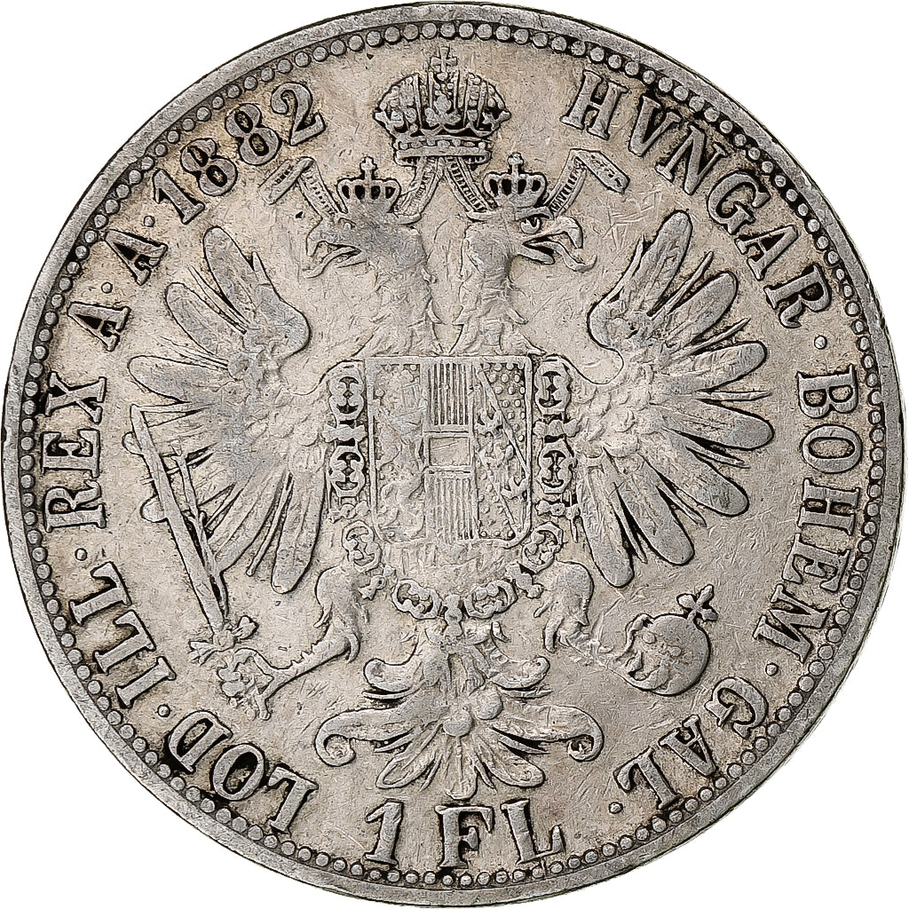 Austria, Franz Joseph I, Florin, 1882, Vienna, Silver, VF(30-35), KM:2222
