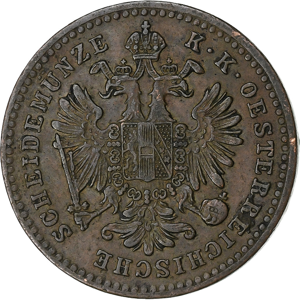 Austria, Franz Joseph I, Kreuzer, 1859, Vienna, Copper, EF(40-45), KM:2186