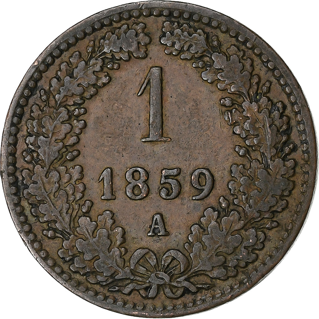 Austria, Franz Joseph I, Kreuzer, 1859, Vienna, Copper, EF(40-45), KM:2186
