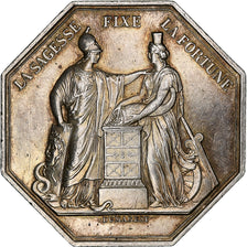 Francia, ficha, Banque de France, An VIII, Argento, Dumarest, BB+
