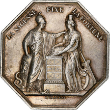 Francja, Token, Banque de France, An VIII, Srebro, Dumarest, AU(50-53)