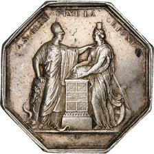 Francja, Token, Banque de France, An VIII, Srebro, Dumarest, AU(50-53)