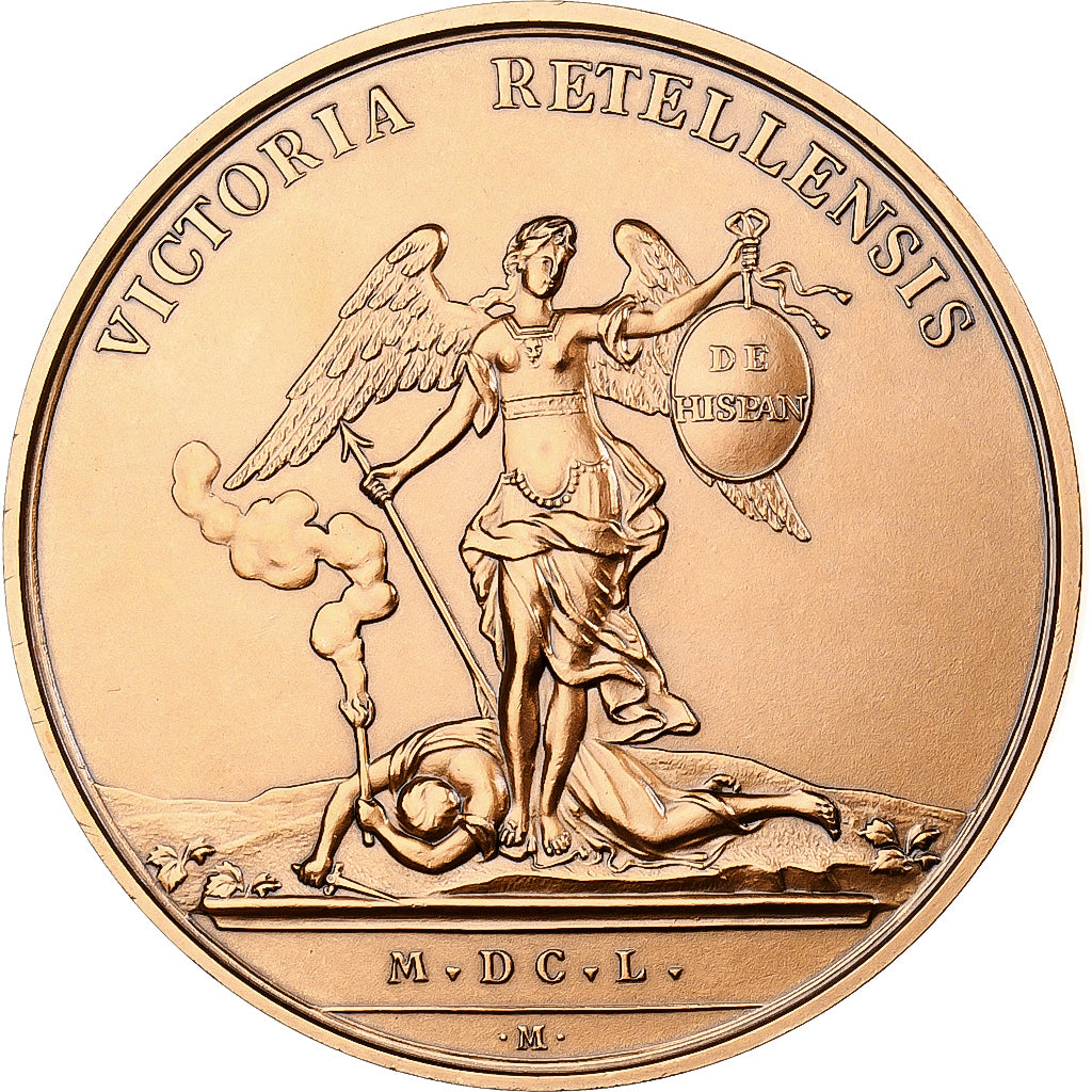 França, medalha, Luís XIV, Bataille de Rethel, 1650 (1984), Monnaie de Paris