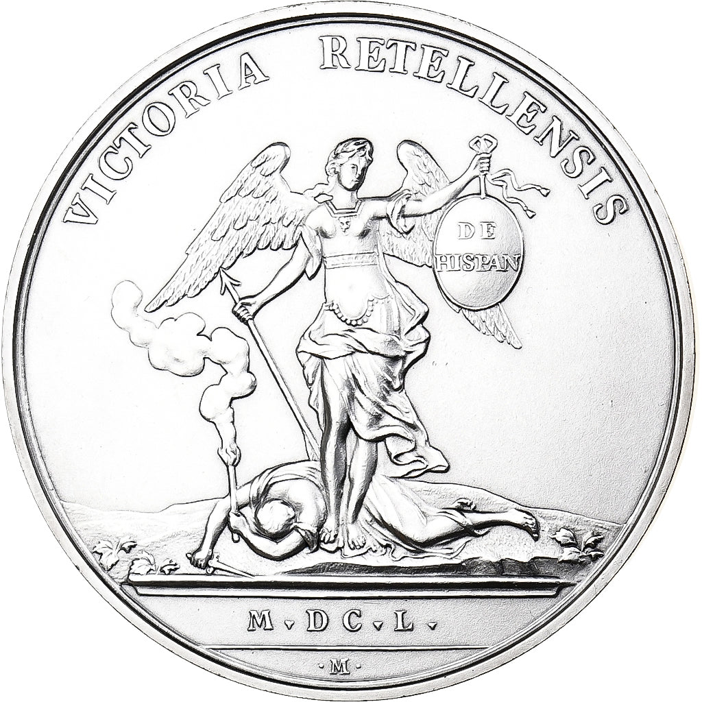 Francja, medal, Ludwik XIV, Bataille de Rethel, 1650 (1984), Monnaie de Paris
