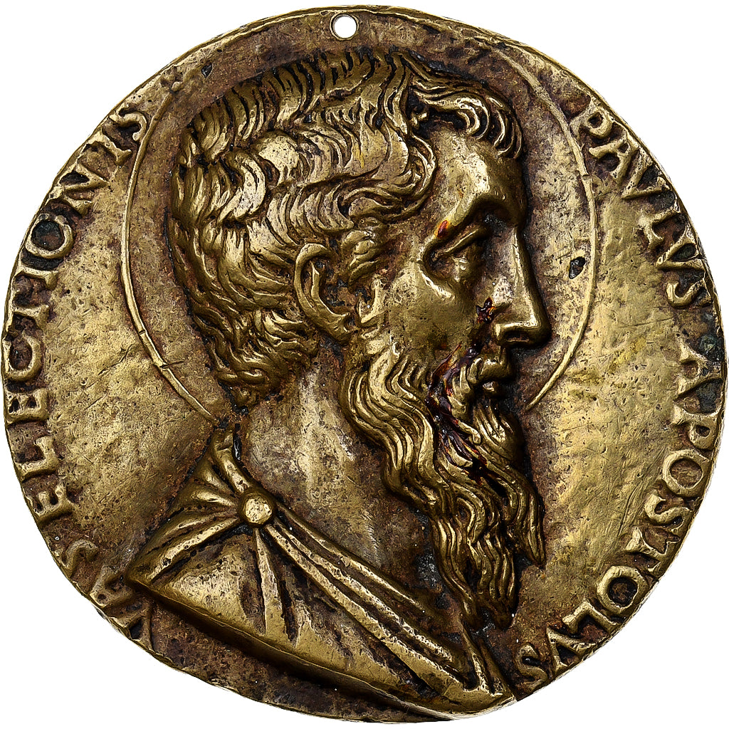 Vatikan, Medaille, Christ et saint Paul, Bronze, Holed, SS