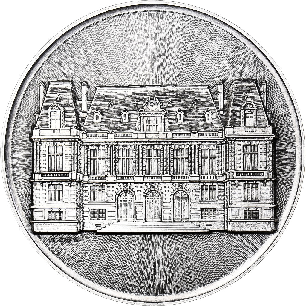 France, Medal, Ville de Versailles, 1985, Silvered bronze, Cadart, MS(64)