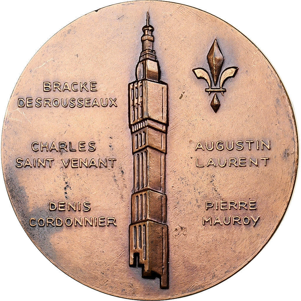 Francja, medal, Roger Salengro, Maire de Lille, Brązowy, Brimeur, AU(55-58)