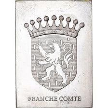 Francja, medal, Provinces de France, Franche-Comté, 1976, Srebro, Proof