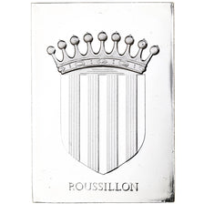 Francia, medalla, Provinces de France,  Roussillon, 1976, Plata, Prueba, EBC