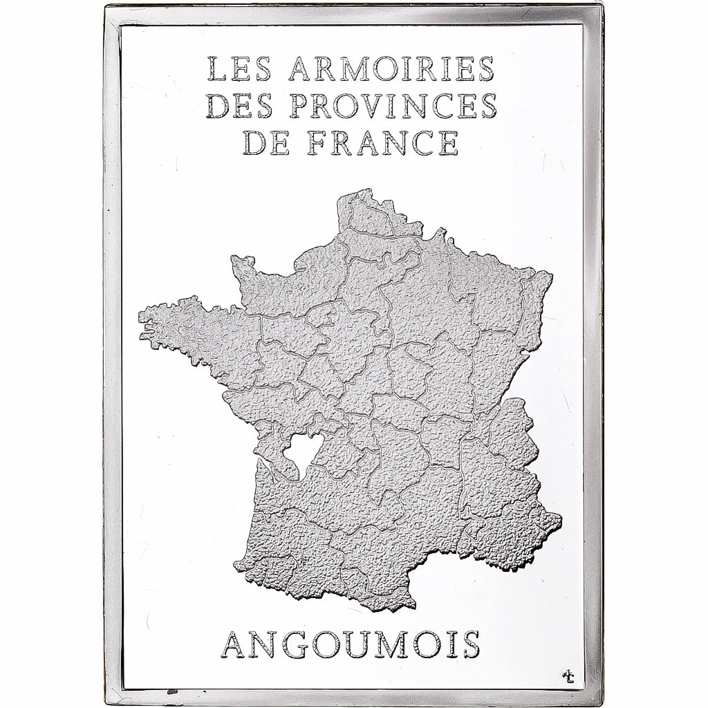 Francia, medaglia, Provinces de France, Angoumois, 1976, Argento, FS, SPL-