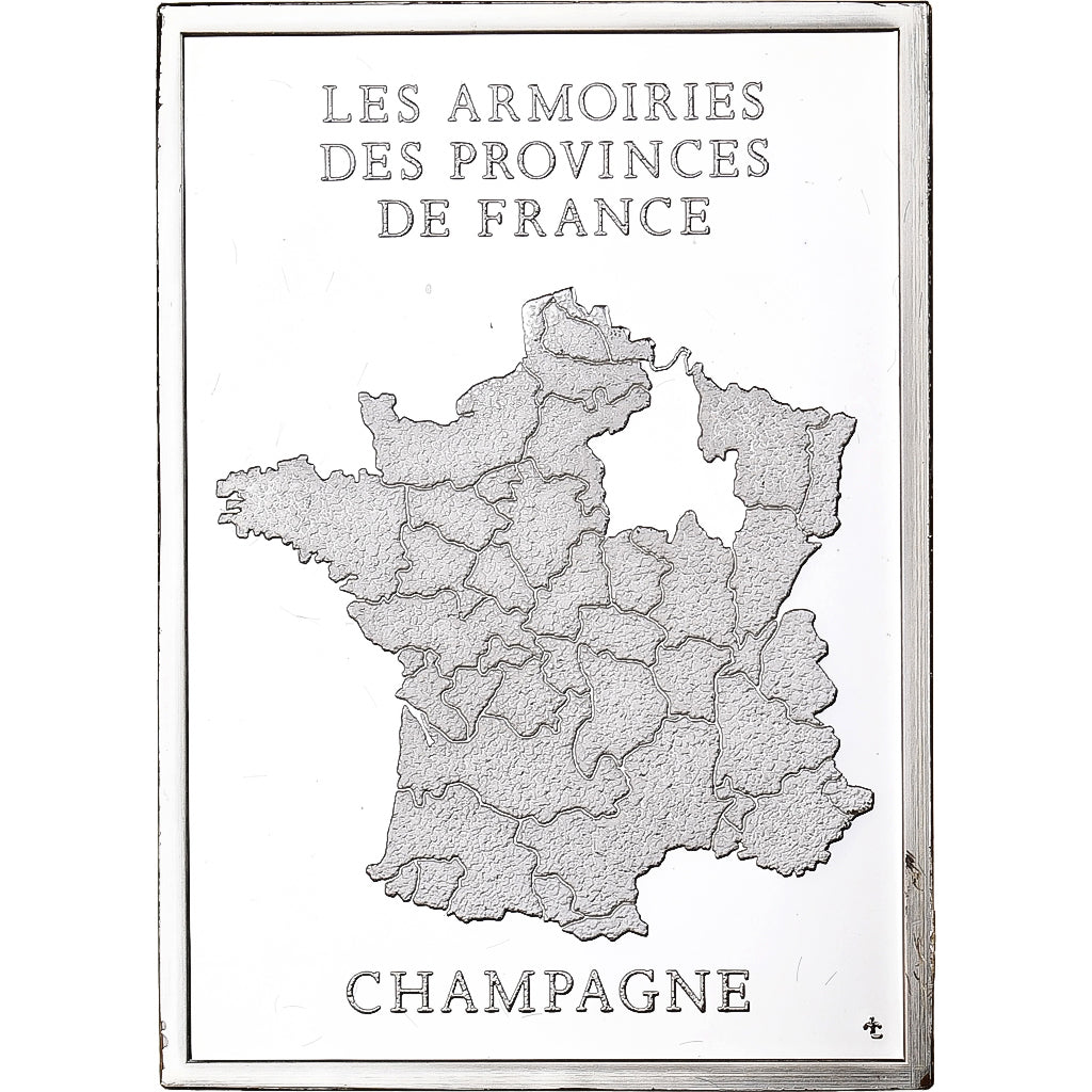 Frankreich, Medaille, Provinces de France, Champagne, 1976, Silber, PP, VZ