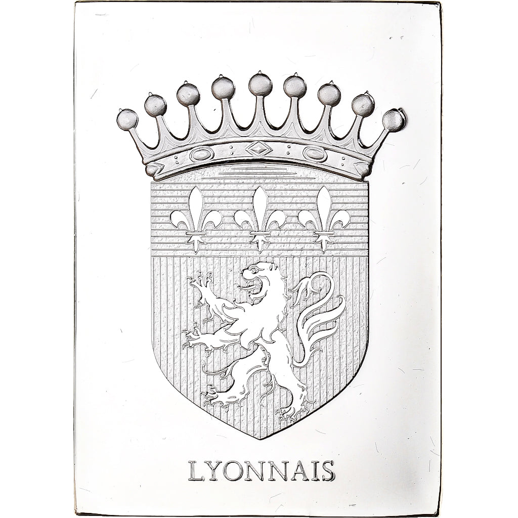 France, Medal, Provinces de France, Lyonnais, 1976, Silver, Proof, AU(55-58)